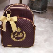 Mochila Luxo com Nome Bordado