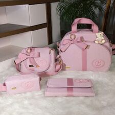 Conjunto Bolsas Maternidade Rosa no Jabaquara
